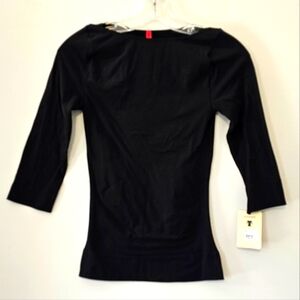 Spanx Shaping Top Boat Neck Compression Slimming Control 3/4 Sleeve OnTop